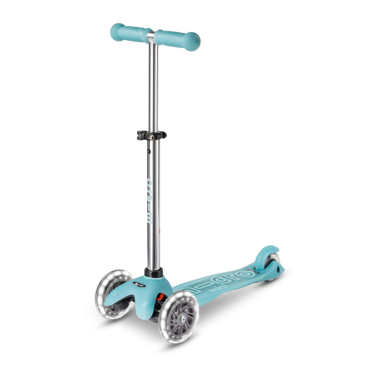 Micro Mini Deluxe Glow LED Plus løbehjul - Glacier Aqua