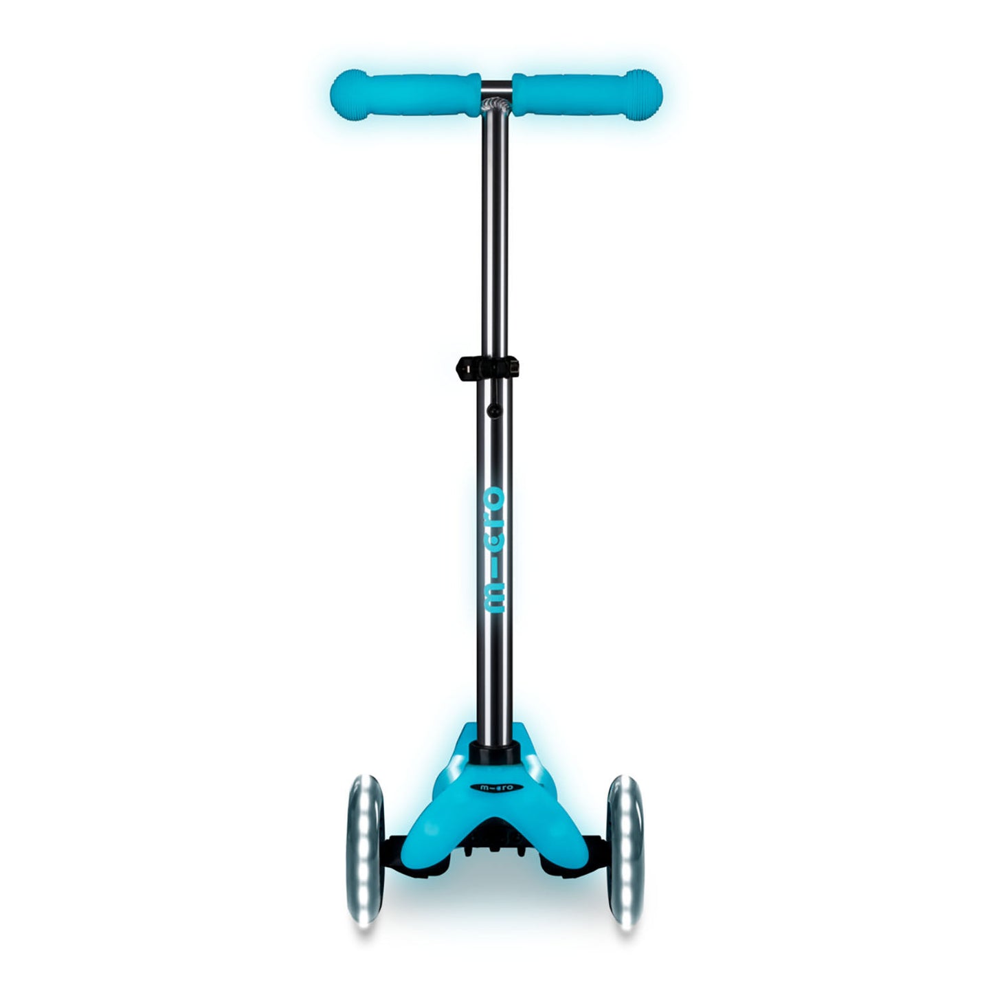 Micro Mini Deluxe Glow LED Plus løbehjul - Glacier Aqua