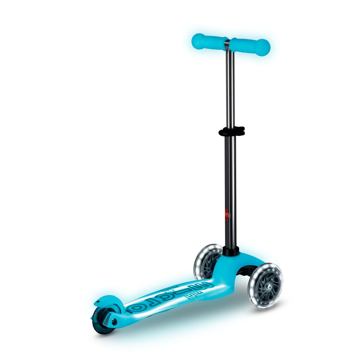 Micro Mini Deluxe Glow LED Plus løbehjul - Glacier Aqua