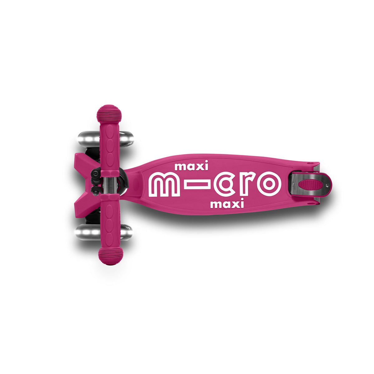 Micro Maxi Deluxe Foldable LED løbehjul - Berry Red