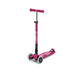 Micro Maxi Deluxe Foldable LED løbehjul - Berry Red