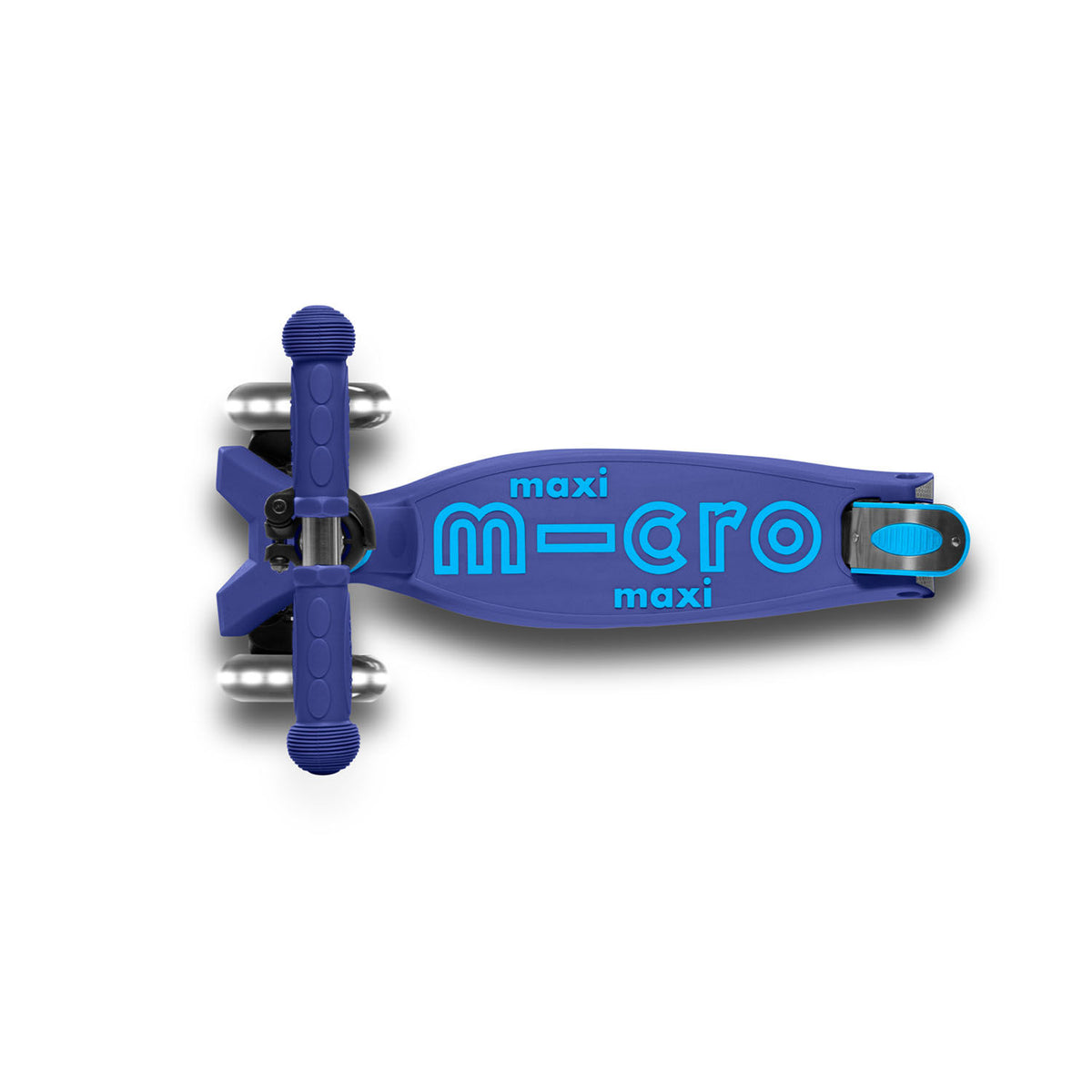 Micro Maxi Deluxe Foldable LED løbehjul - Navy