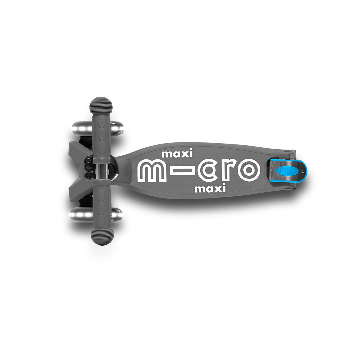 Micro Maxi Deluxe Foldable LED løbehjul - Volcano Grey