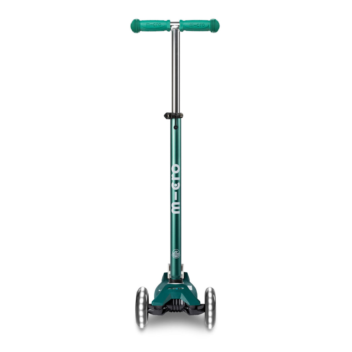 Micro Maxi Deluxe ECO LED løbehjul - Green
