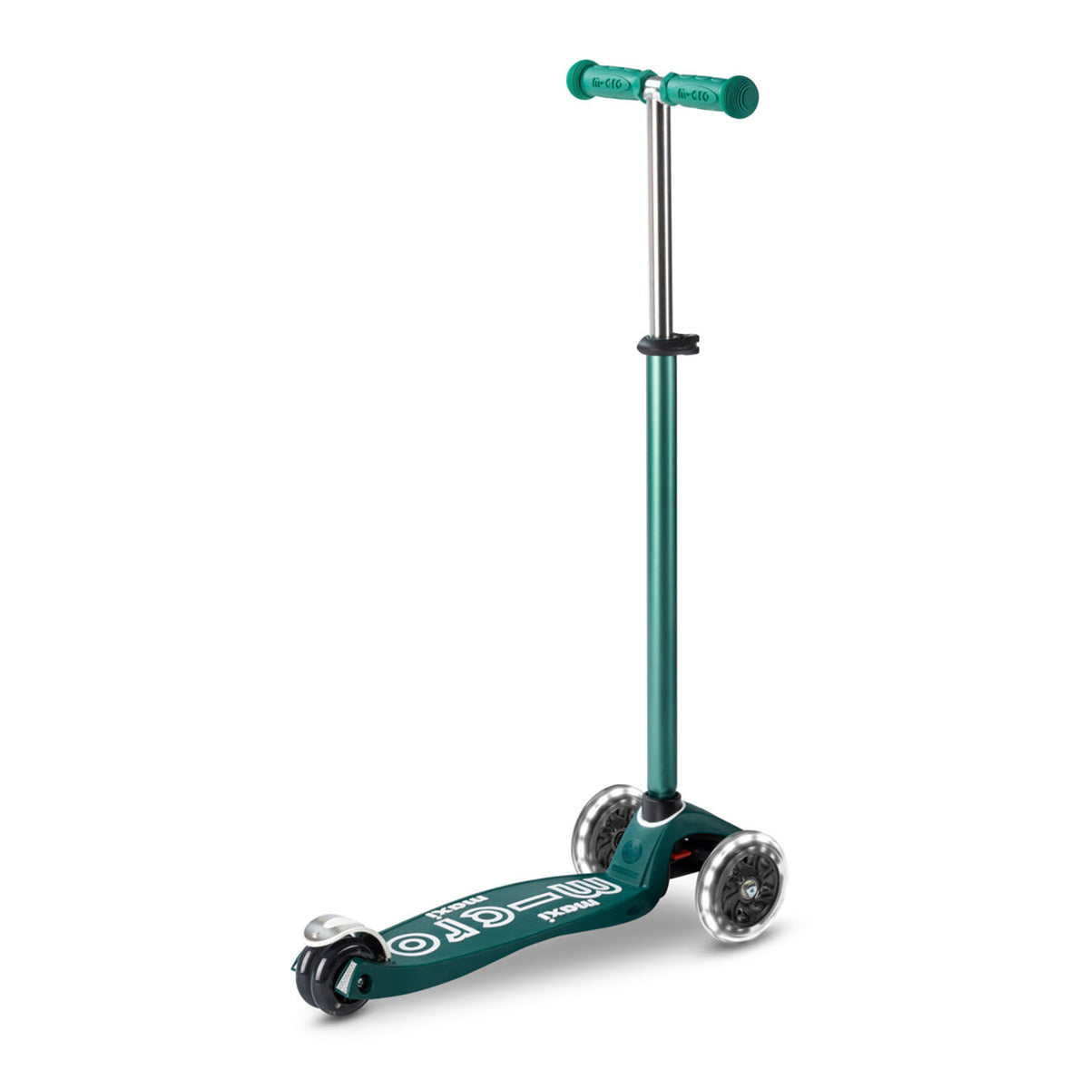 Micro Maxi Deluxe ECO LED løbehjul - Green