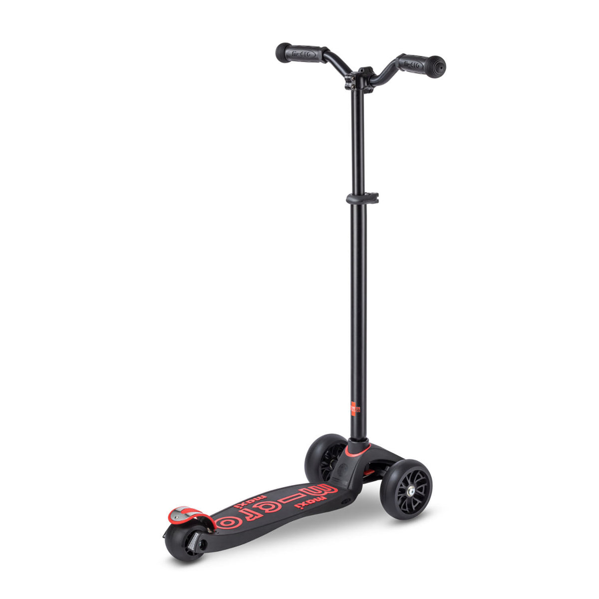 Micro Maxi Deluxe Pro løbehjul – Sort/Rød