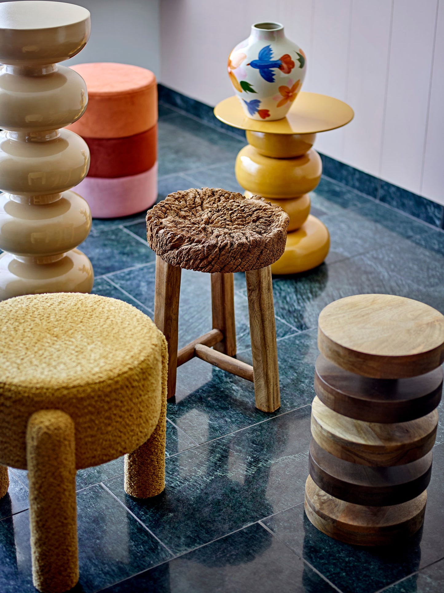 Bloomingville Bruno Taburet - Gul