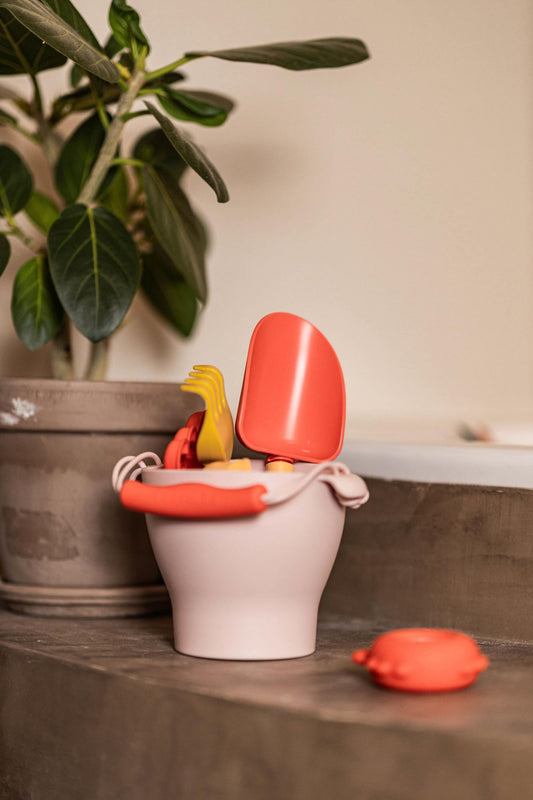 Filibabba silikone strandsæt – peach mix
