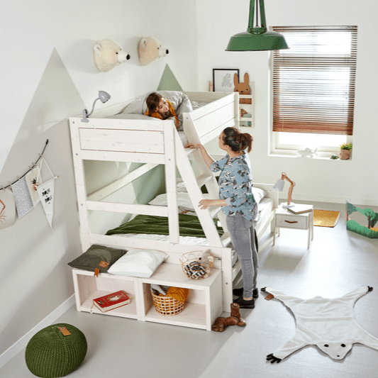 LIFETIME Kidsrooms Original familiekøjeseng med stige 90/120 x 200 cm