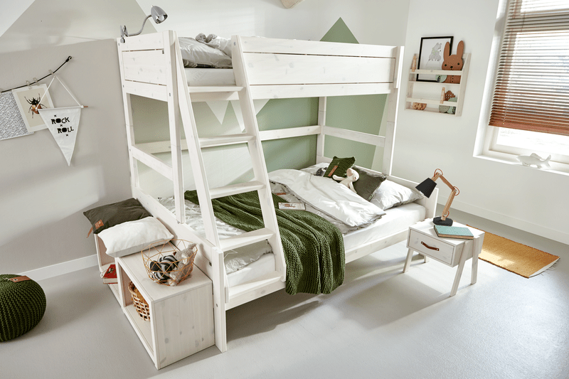 LIFETIME Kidsrooms Original familiekøjeseng med stige 90/140 x 200 cm