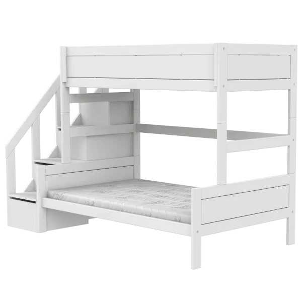 LIFETIME Kidsrooms Original familiekøjeseng med trappe 90/120 x 200 cm