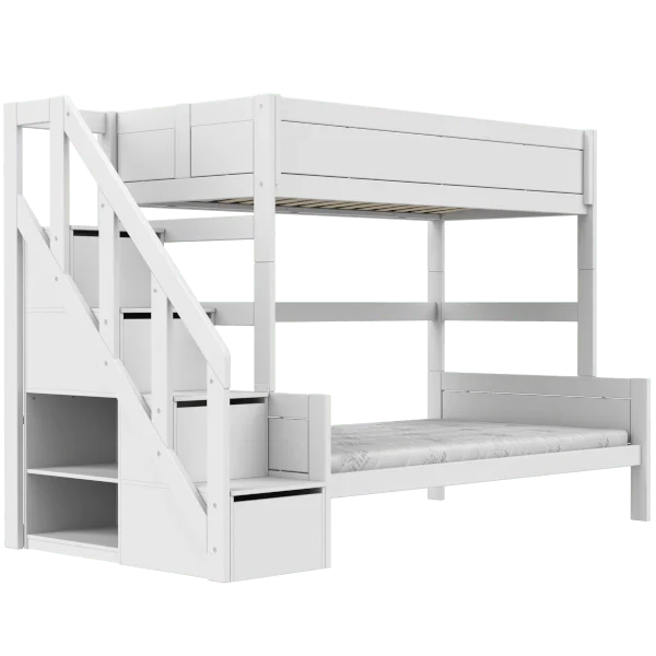LIFETIME Kidsrooms Original familiekøjeseng med trappe 90/120 x 200 cm
