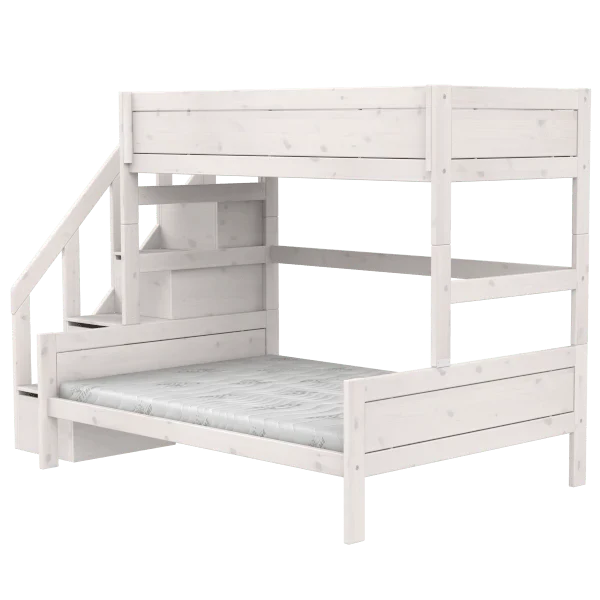 LIFETIME Kidsrooms Original familiekøjeseng med trappe 90/140 x 200 cm