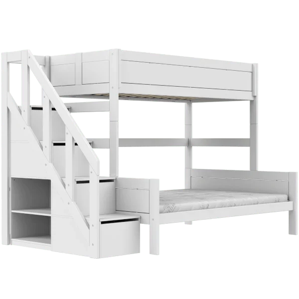 LIFETIME Kidsrooms Original familiekøjeseng med trappe 90/140 x 200 cm