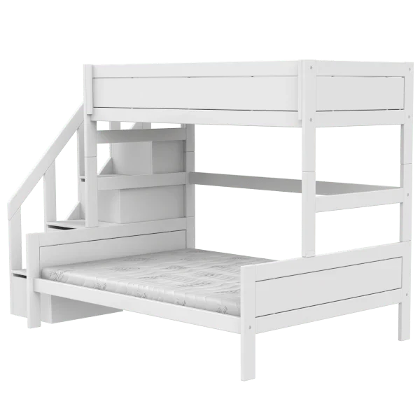 LIFETIME Kidsrooms Original familiekøjeseng med trappe 90/140 x 200 cm