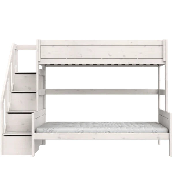 LIFETIME Kidsrooms Original familiekøjeseng med trappe 90/140 x 200 cm