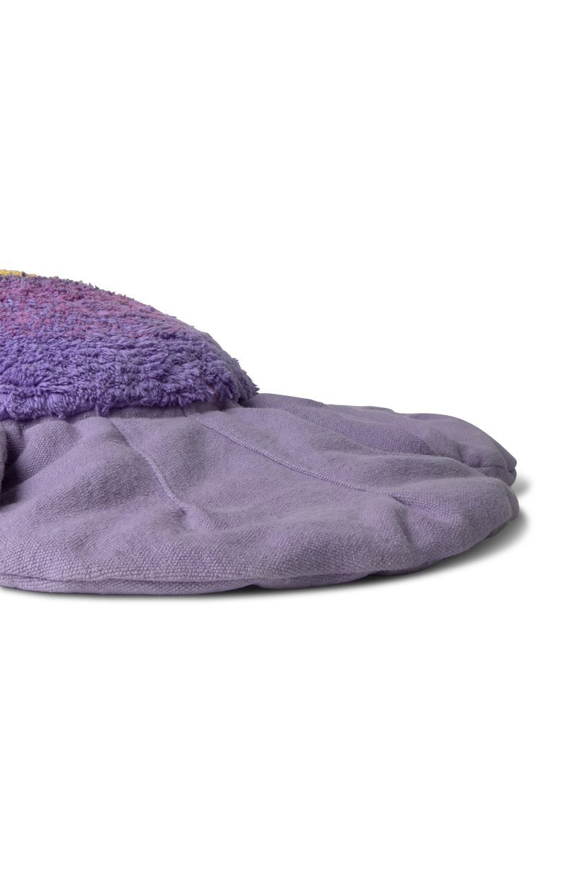 Lorena Canals Purple Poppy lilla valmue gulvpude 80 cm