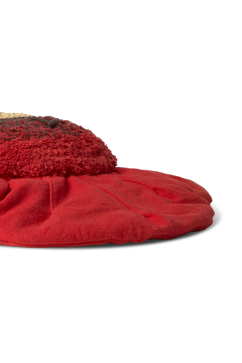 Lorena Canals Red Poppy rød valmue gulvpude 74 cm