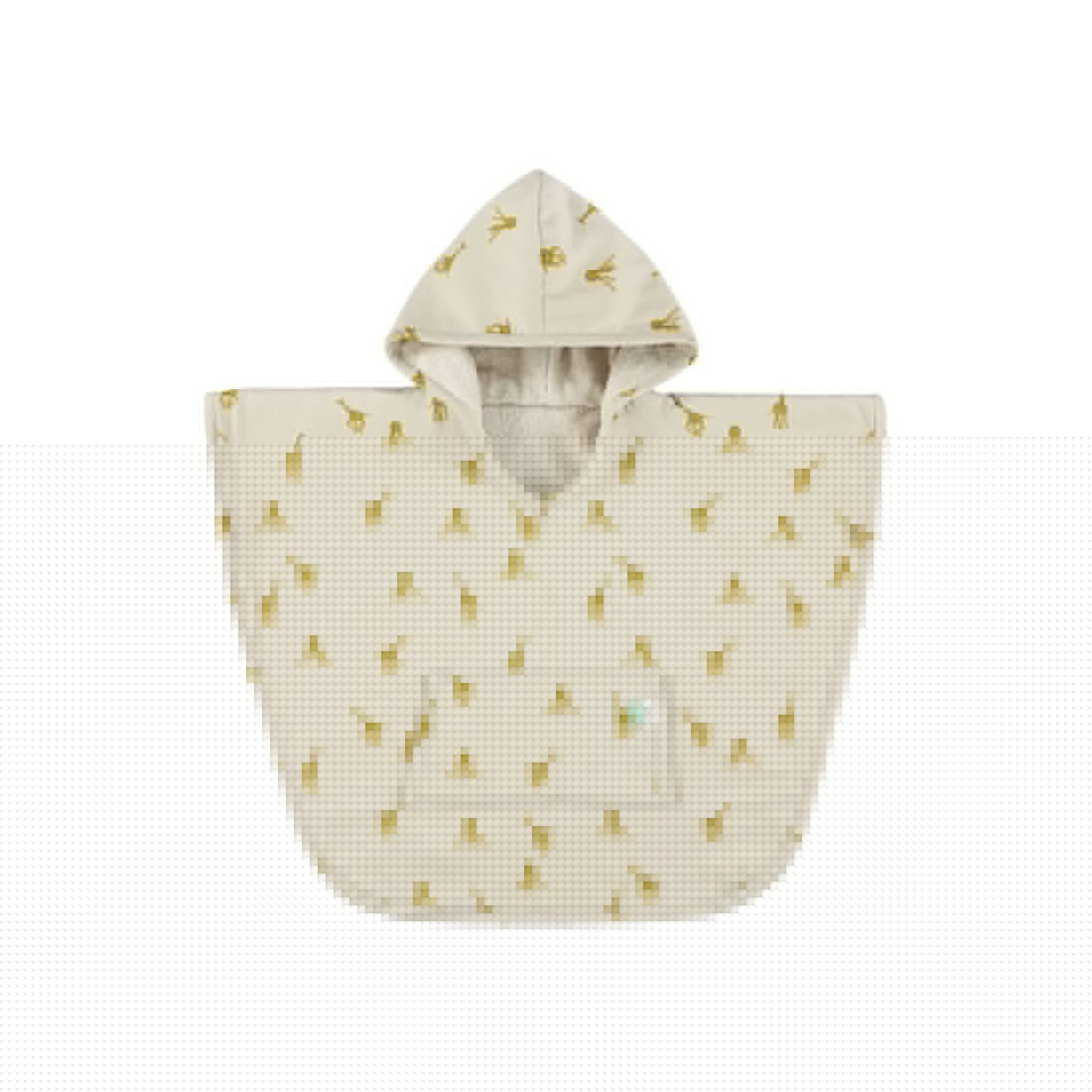 Hooded Bathing Poncho for Kids - Groovy Giraffe