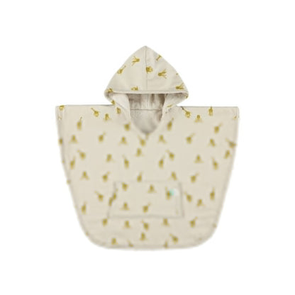 Hooded Bathing Poncho for Kids - Groovy Giraffe