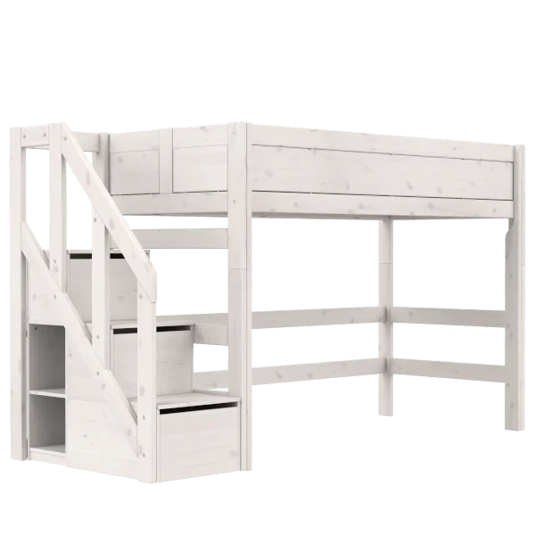 LIFETIME Kidsrooms Original højseng med trappe 90 x 200 cm – 152 cm