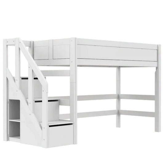 LIFETIME Kidsrooms Original højseng med trappe 90 x 200 cm – 152 cm
