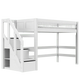 LIFETIME Kidsrooms Breeze højseng med trappe 90 x 200 cm – 152 cm