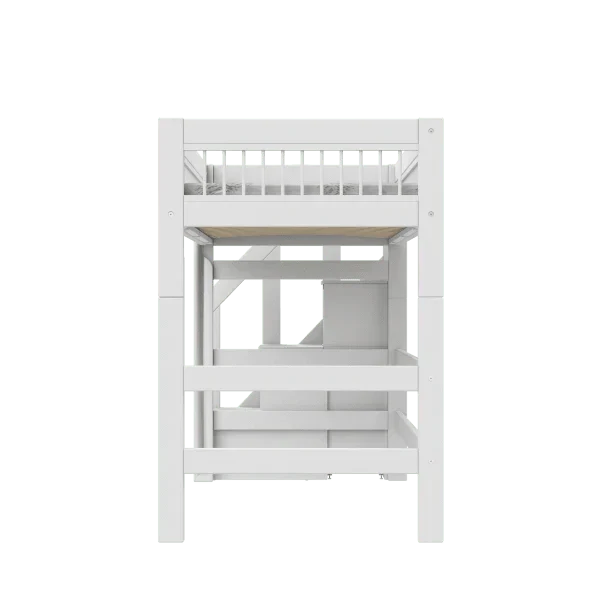 LIFETIME Kidsrooms Breeze højseng med trappe 90 x 200 cm – 152 cm