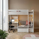 LIFETIME Kidsrooms Elements Study & Relax højseng med skrivebord og sovesofa 90 x 200 cm