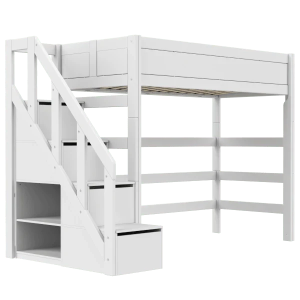LIFETIME Kidsrooms Original højseng med trappe 90 x 200 cm – 177 cm