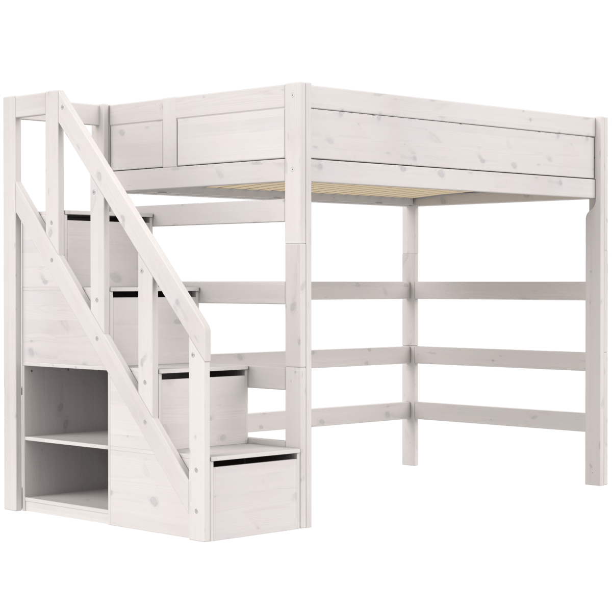 LIFETIME Kidsrooms Original højseng med trappe 120 x 200 cm