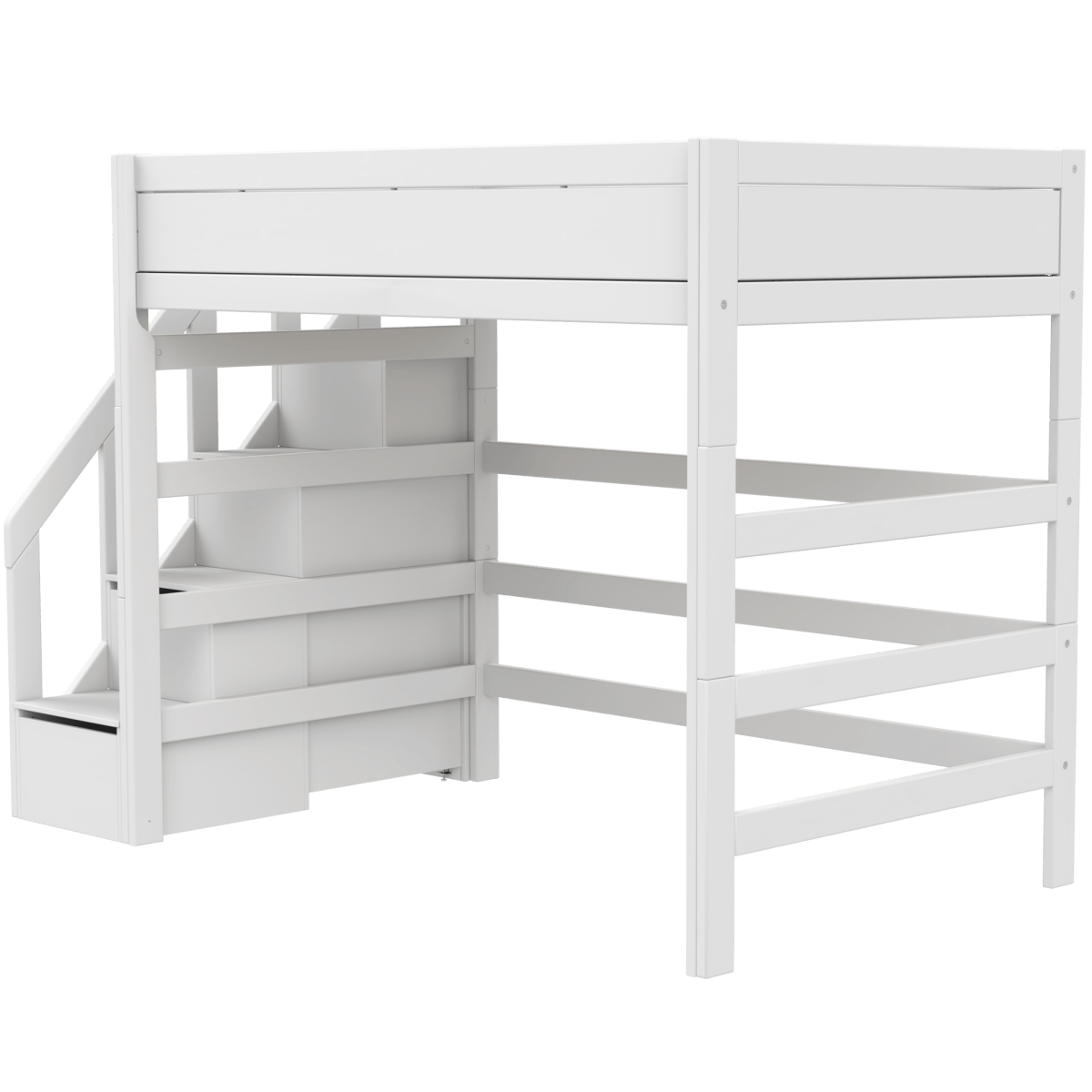 LIFETIME Kidsrooms Original højseng med trappe 120 x 200 cm