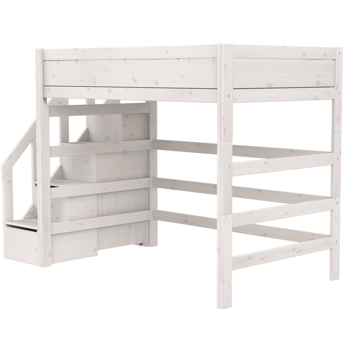 LIFETIME Kidsrooms Original højseng med trappe 120 x 200 cm