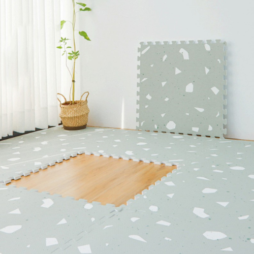 Bejoline Copenhagen skumlegemåtte 120x180 cm – Sage Terrazzo