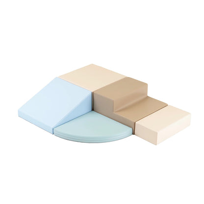 Soft Play Set Corner Climber - Earth Pastel