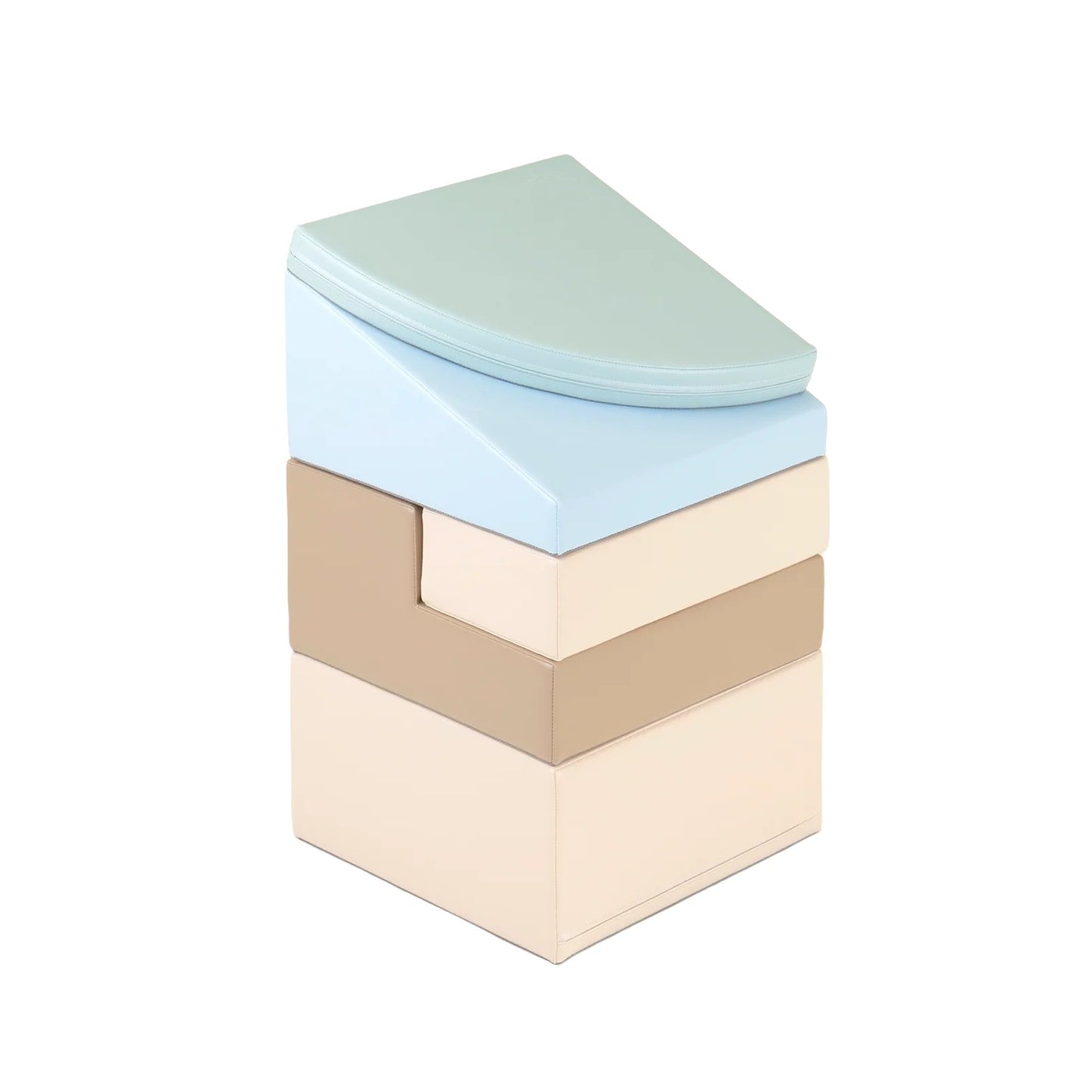 Soft Play Set Corner Climber - Earth Pastel