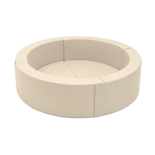 Round Soft Play Ball Pit – Beige