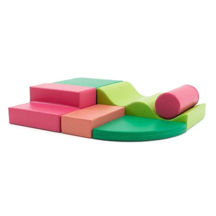IGLU Soft Play aktivitets­sæt – Explorer (6 dele) – Pink Green