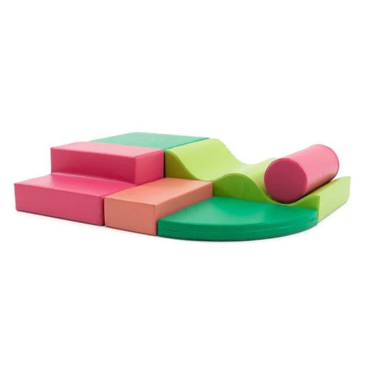 IGLU Soft Play aktivitets­sæt – Explorer (6 dele) – Pink Green