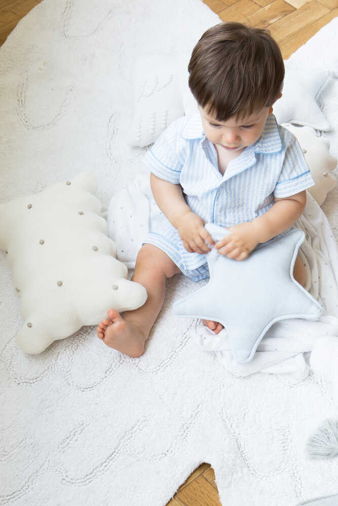 Lorena Canals strikket pude – Biscuit Ivory