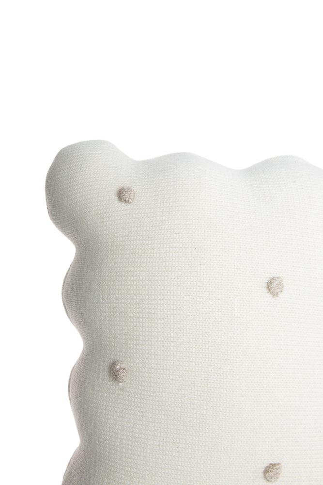 Lorena Canals strikket pude – Biscuit Ivory