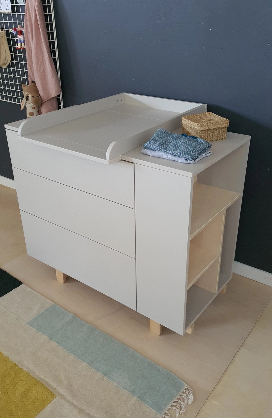 Wood Luck Design - Basic - pusletop til kommode – cashmere
