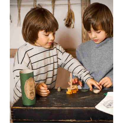 LALA Stick Figure Puzzle - Blue