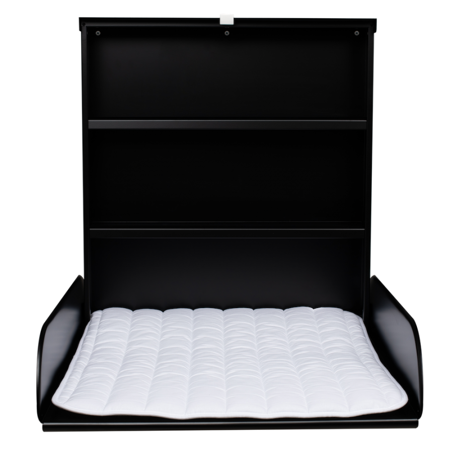 byBO design Pippi væghængt puslebord – Black