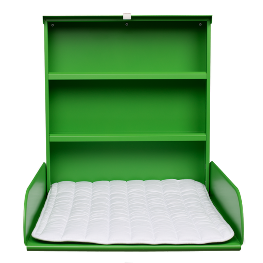 byBO design PIPPI væghængt puslebord – Grøn