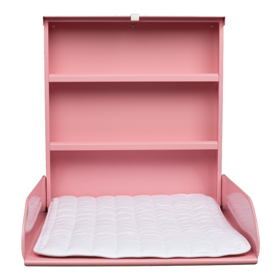 byBO design Pippi væghængt puslebord – Pink