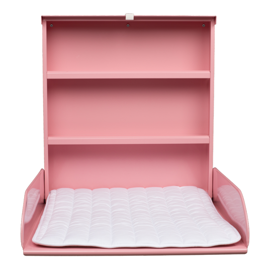 byBO design Pippi væghængt puslebord – Pink