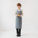 Linen Daily Apron for Kids - Blue Fog 