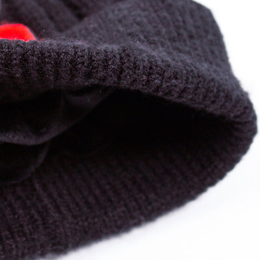 Little My Winter Beanie Kids - Black And Red