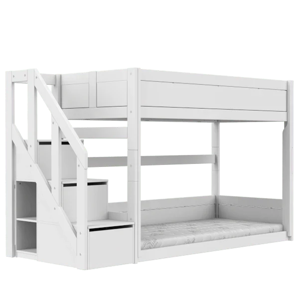 LIFETIME Kidsrooms Original lav køjeseng med trappe 90 x 200 cm